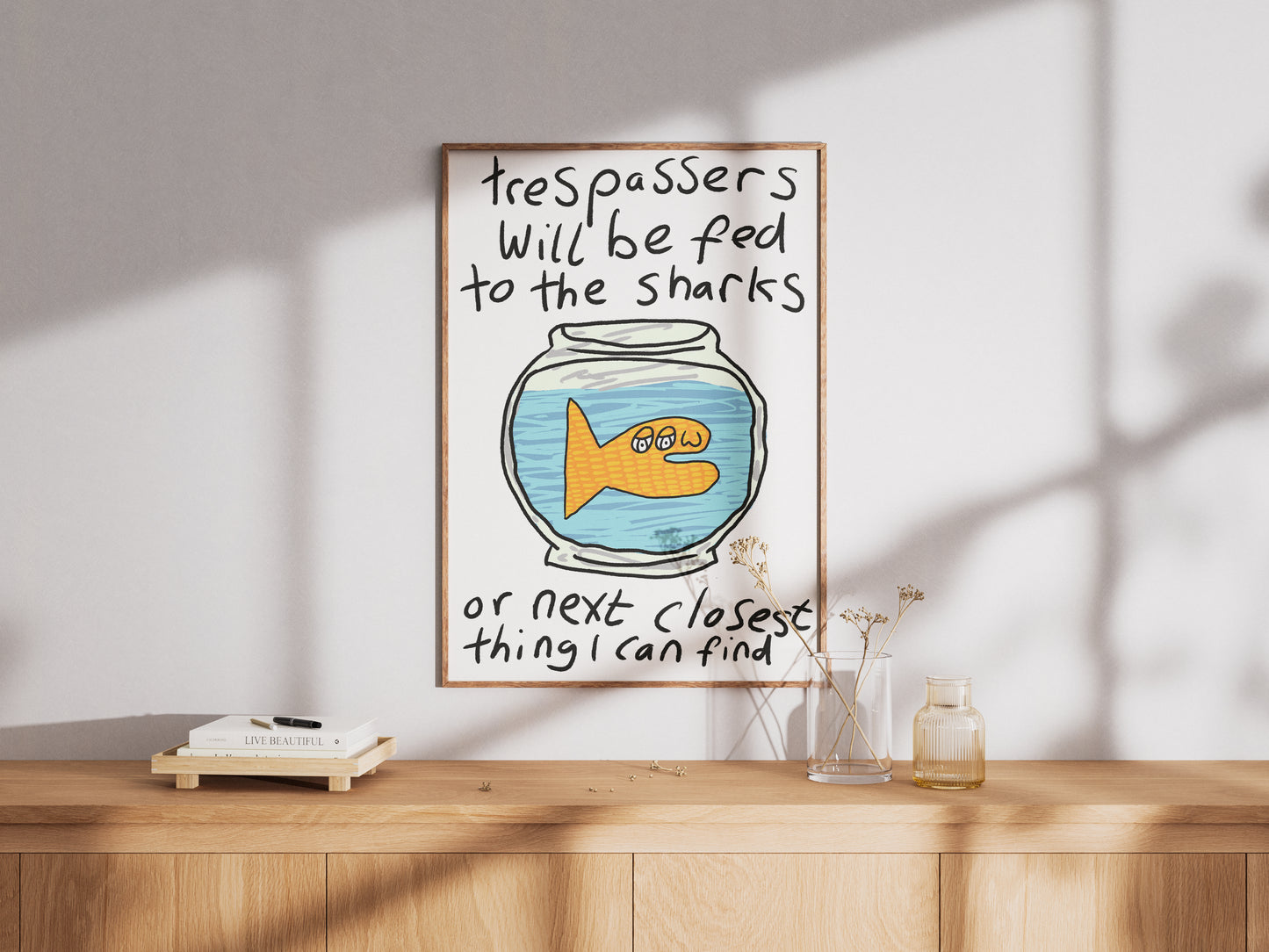 Trespassers Will Be Fed To The Sharks