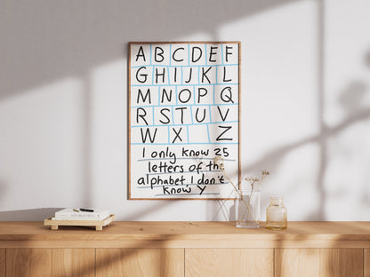 Alphabet Dad Joke