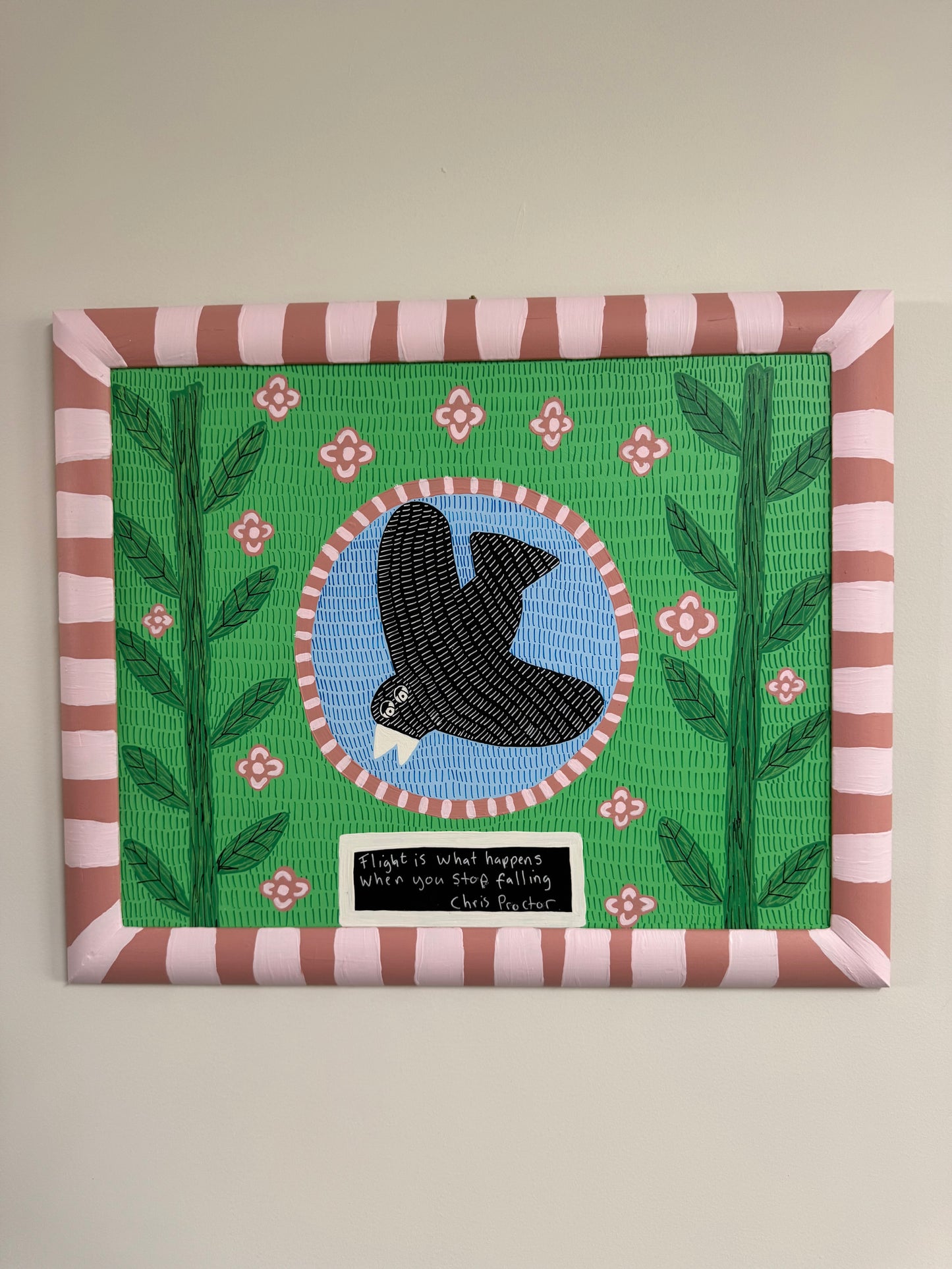 Flight Is What Happens When You Stop Falling (2026) - Original Painting