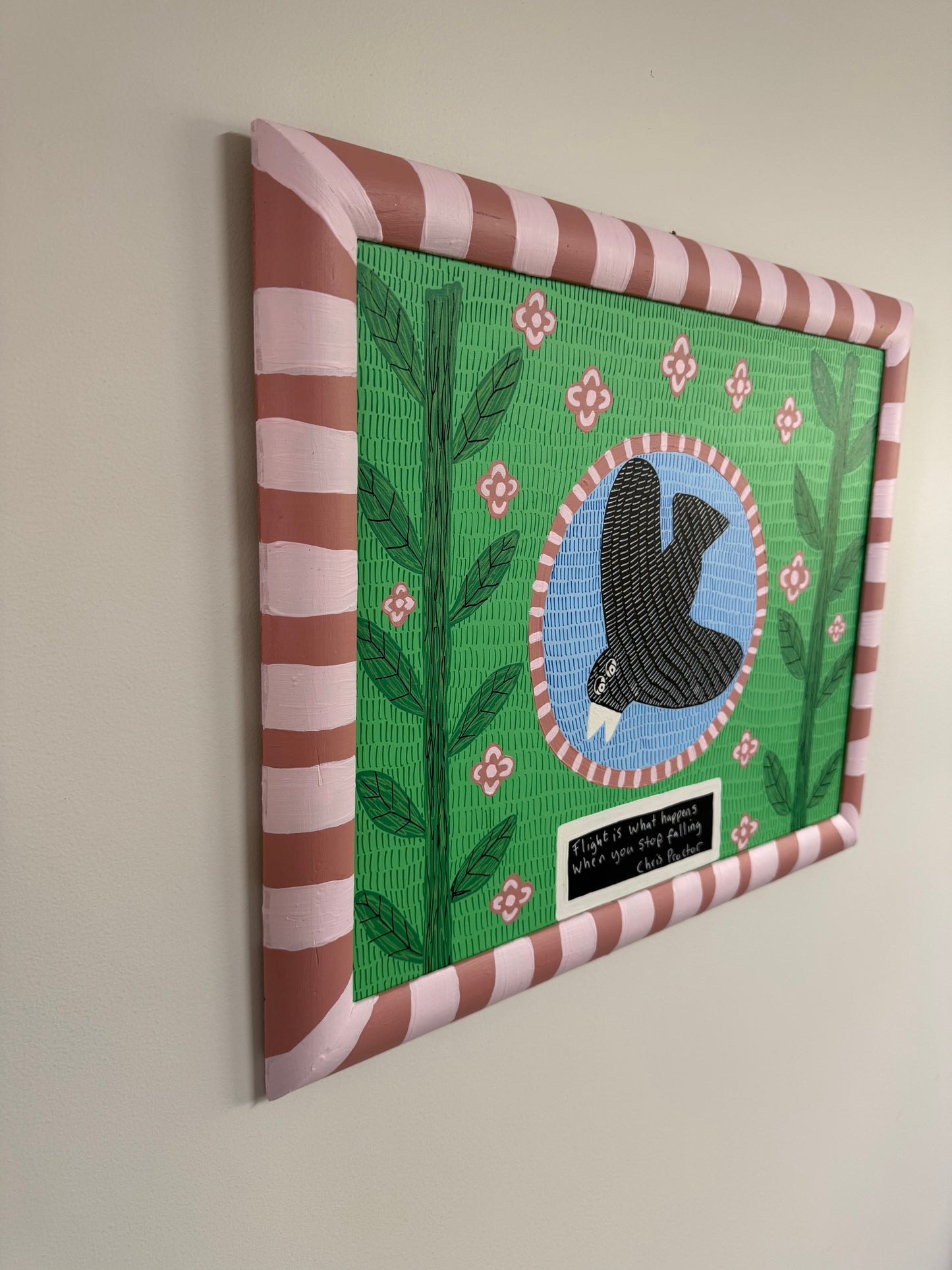 Flight Is What Happens When You Stop Falling (2026) - Original Painting