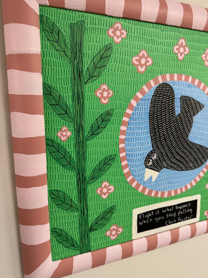 Flight Is What Happens When You Stop Falling (2026) - Original Painting