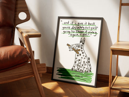 Throw It Away - Fine Art Print
