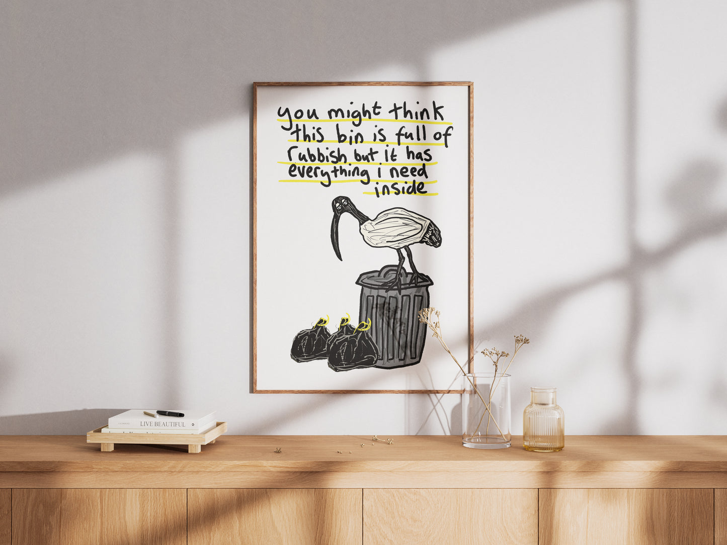 Bin Chicken - Fine Art Print