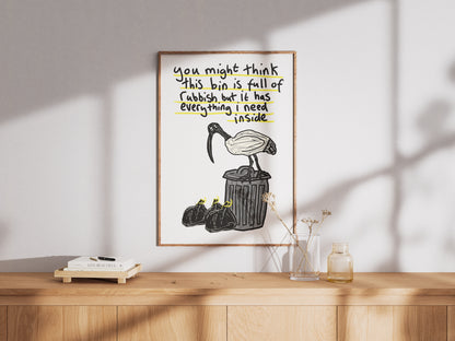 Bin Chicken - Fine Art Print