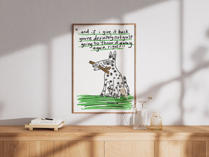 Throw It Away - Fine Art Print