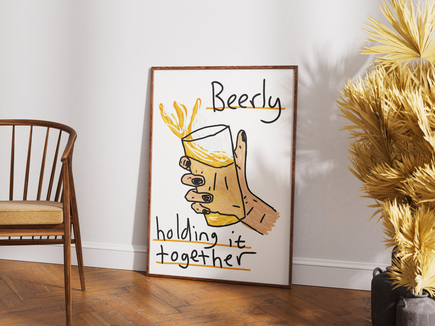 Beerly Holding It Together- Fine Art Print