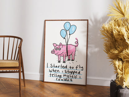 I Started To Fly - Fine Art Print