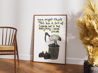 Bin Chicken - Fine Art Print