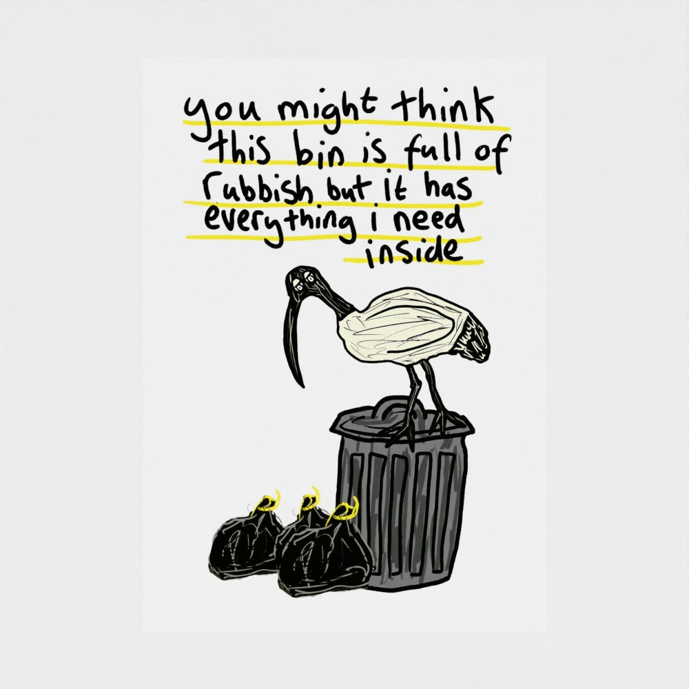 Bin Chicken - Fine Art Print