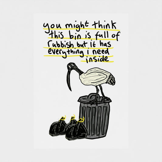 Bin Chicken - Fine Art Print